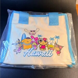 Hello Kitty “Hawaii Exclusive” Blue and Cream Tote Bag